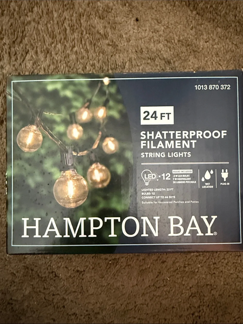 24ft Shatterproof Filament String Lights - Warm White